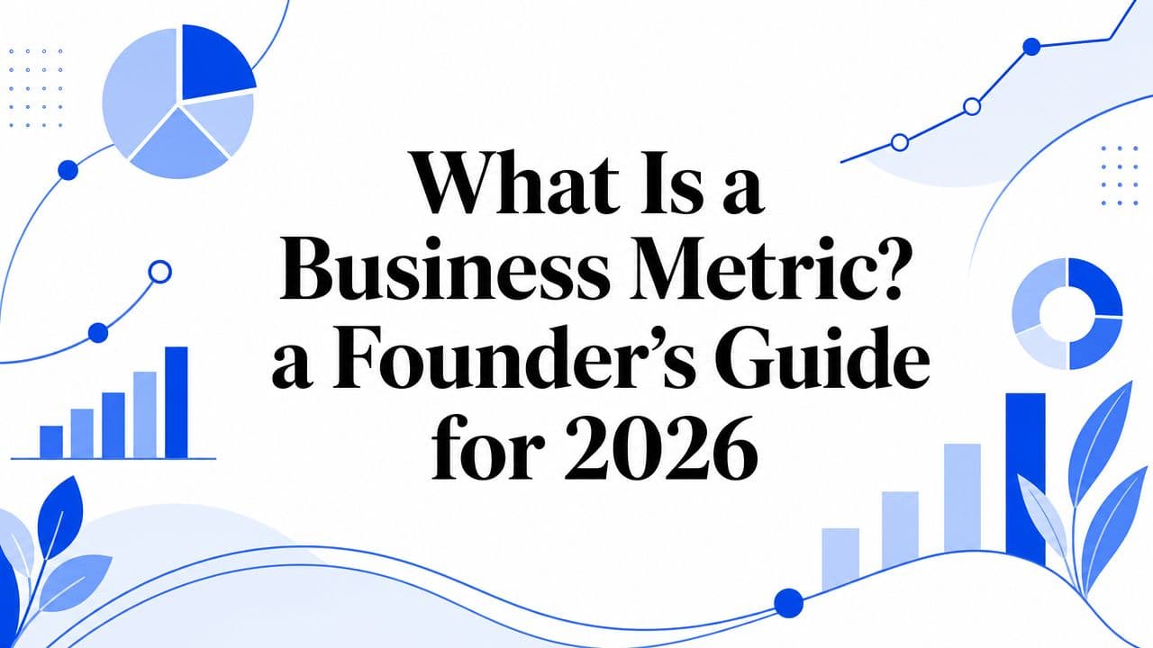 What Is a Business Metric? a Founder's Guide for 2026